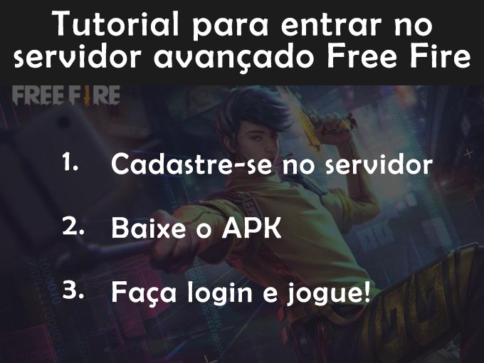 COMO ENTRAR NO SERVIDOR AVANÇADO RÁPIDO E FÁCIL FREE FIRE 