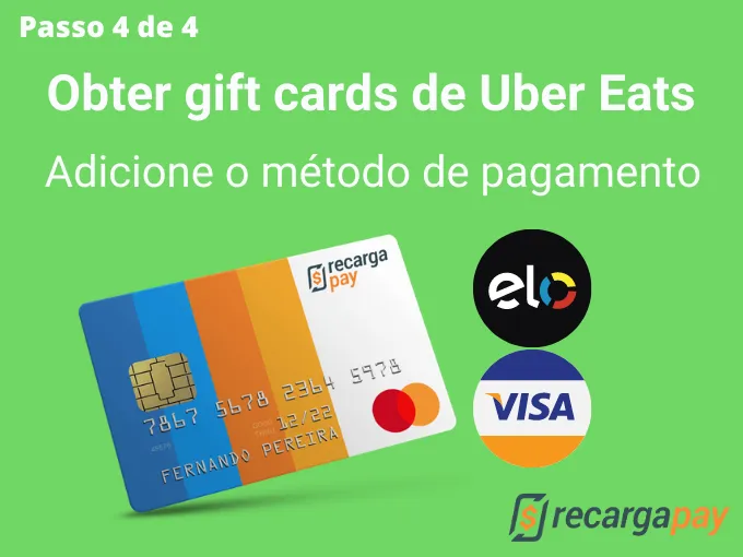 Como obter códigos de Gift Cards Uber Eats + R$ 50 Pré-pago