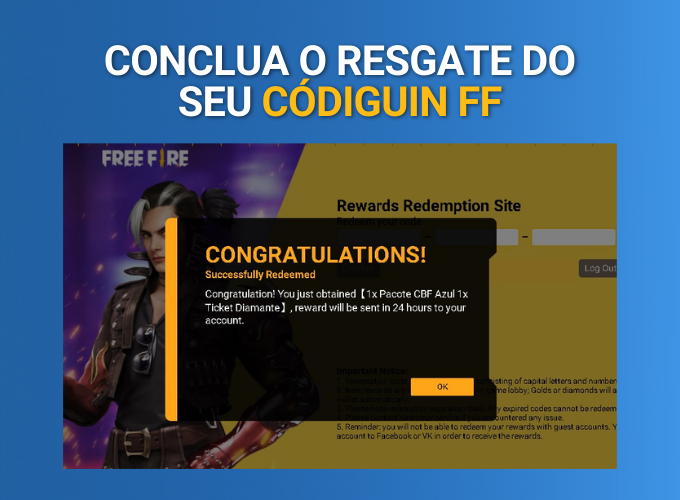 Como resgatar o Código FF Free Fire? (normal e MAX) ⋆ Vales