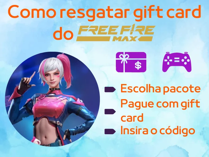 Como resgatar gift card do Garena Free Fire Max e trocar por diamantes?