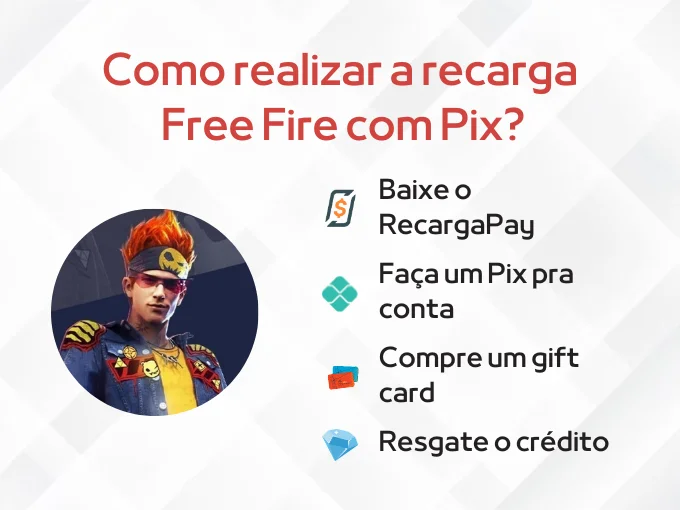 Como realizar a recarga Free Fire com Pix?
