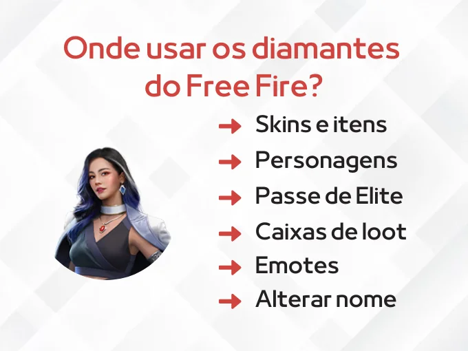 Para que posso utilizar os diamantes do Free Fire?
